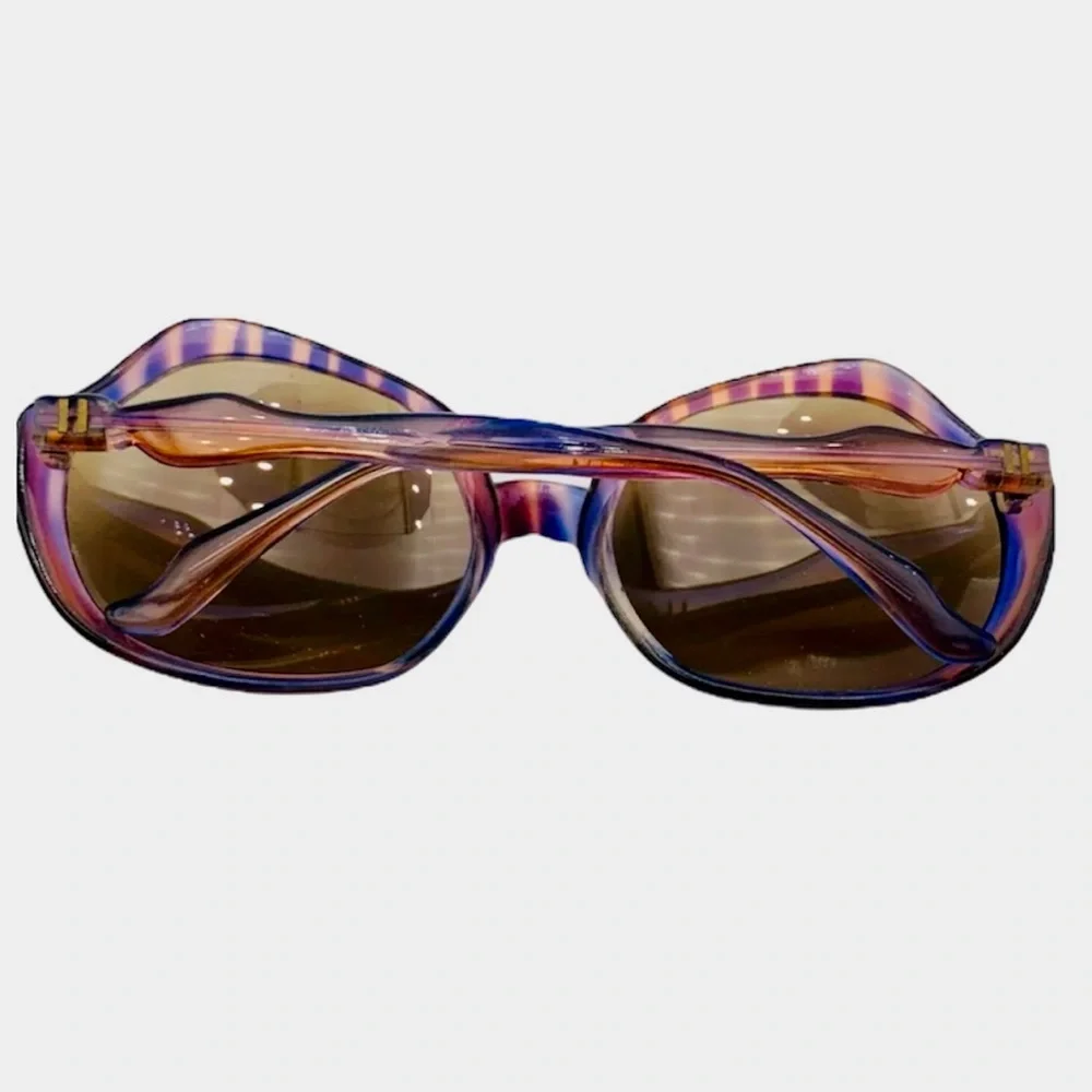 1970’s Vintage Italian Oversized Sunglasses, Purple & Pink‎ Frames, Italy